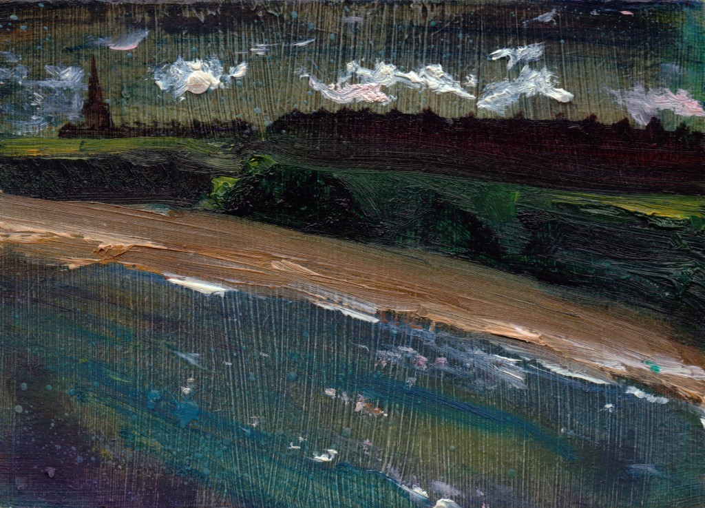 Coastal Dreams Cullercoats, Oil on Panel Eleanore Ditchburn