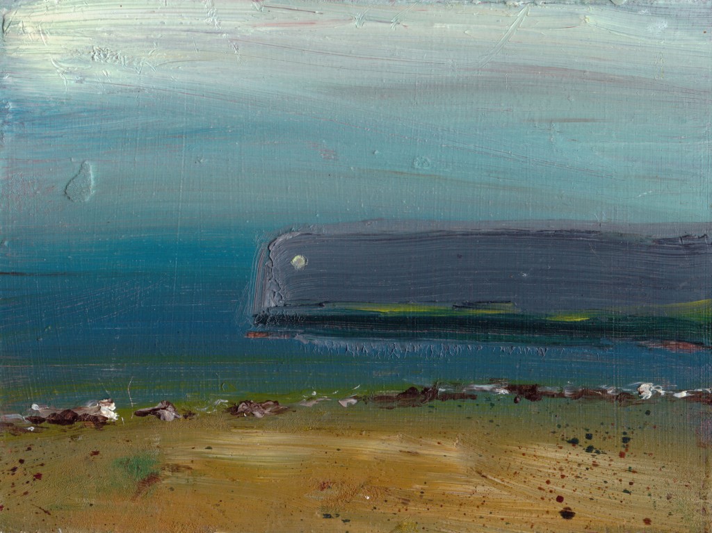 Cullercoats Harbour North East England OIl on Panel ©Eleanore Ditchburn, 13 x `18 cm Oil on panel