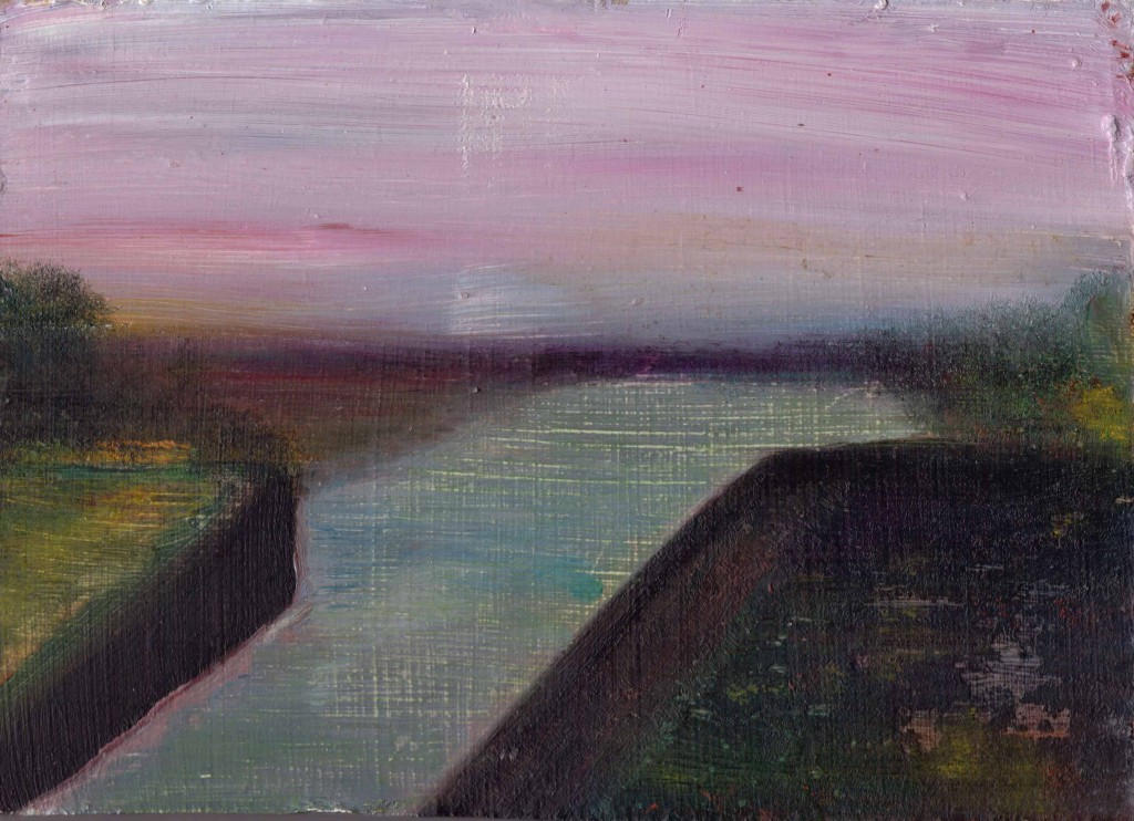 Horizon, Oil on Panel 13x18cm Eleanore Ditchburn