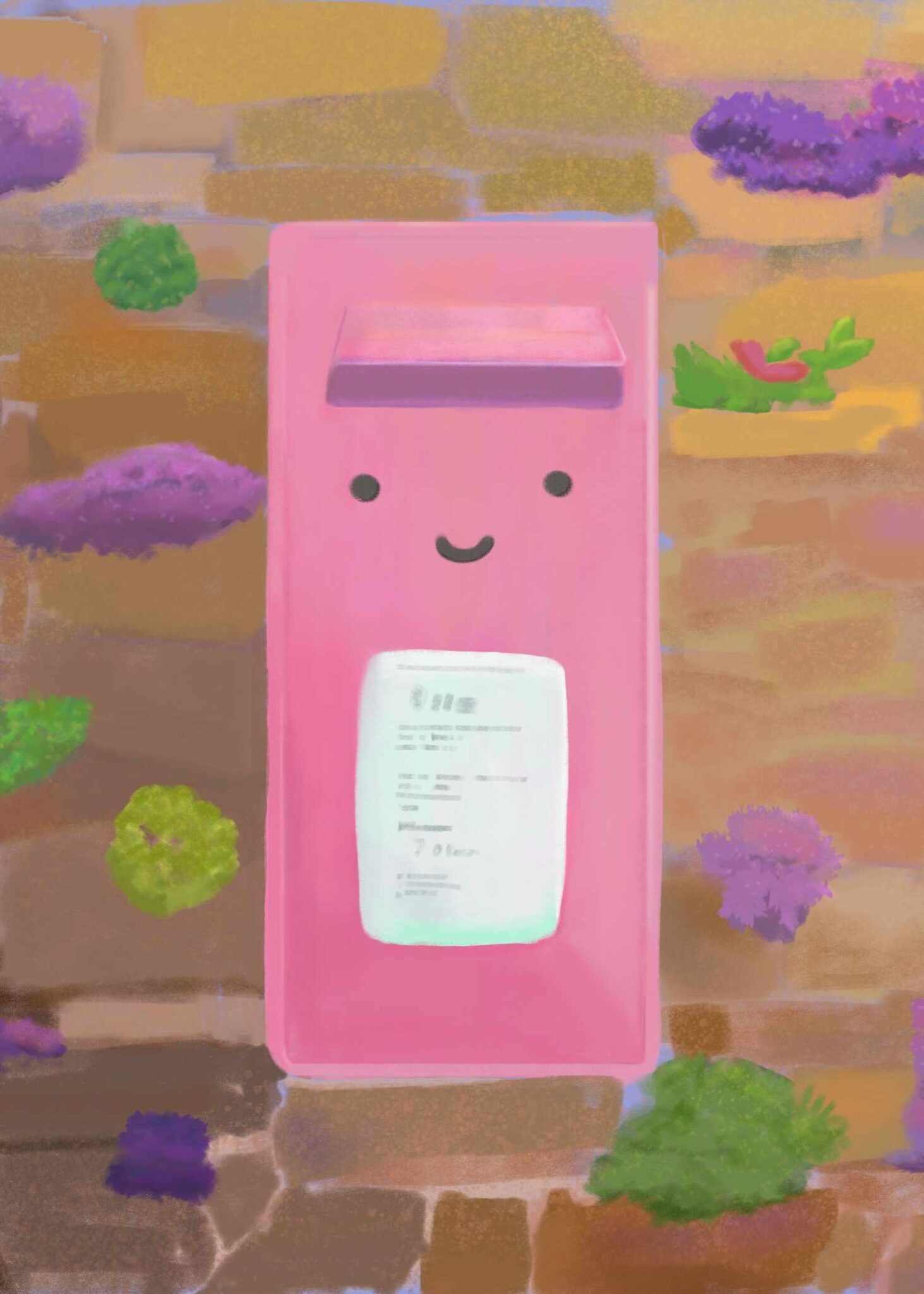 Eleanore Ditchburn Kawaii Happy Post Box
